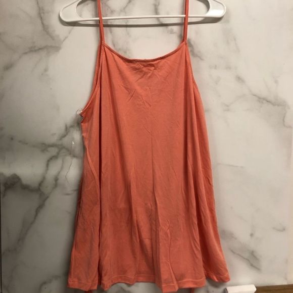 Lush Coral Pink Front Drawstring Camisole NWOT L - Picture 6 of 8